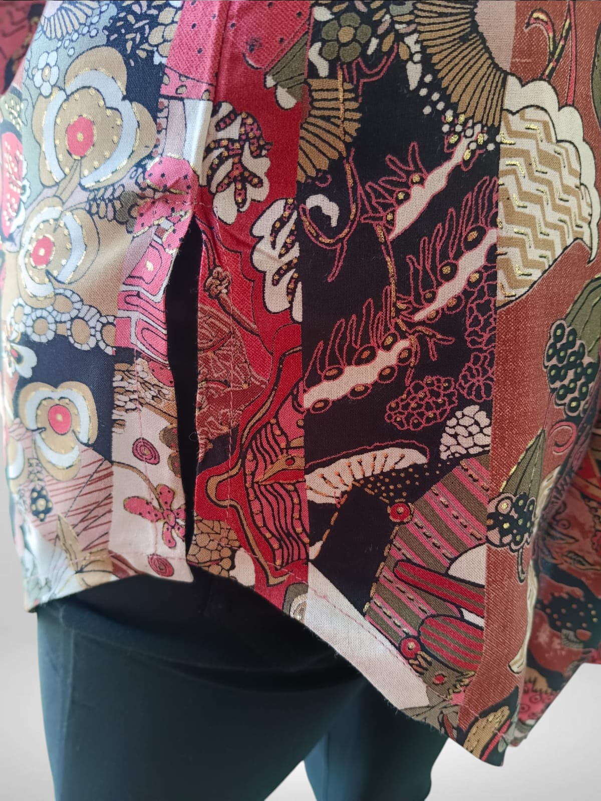 Patchwork Printed short Kurti