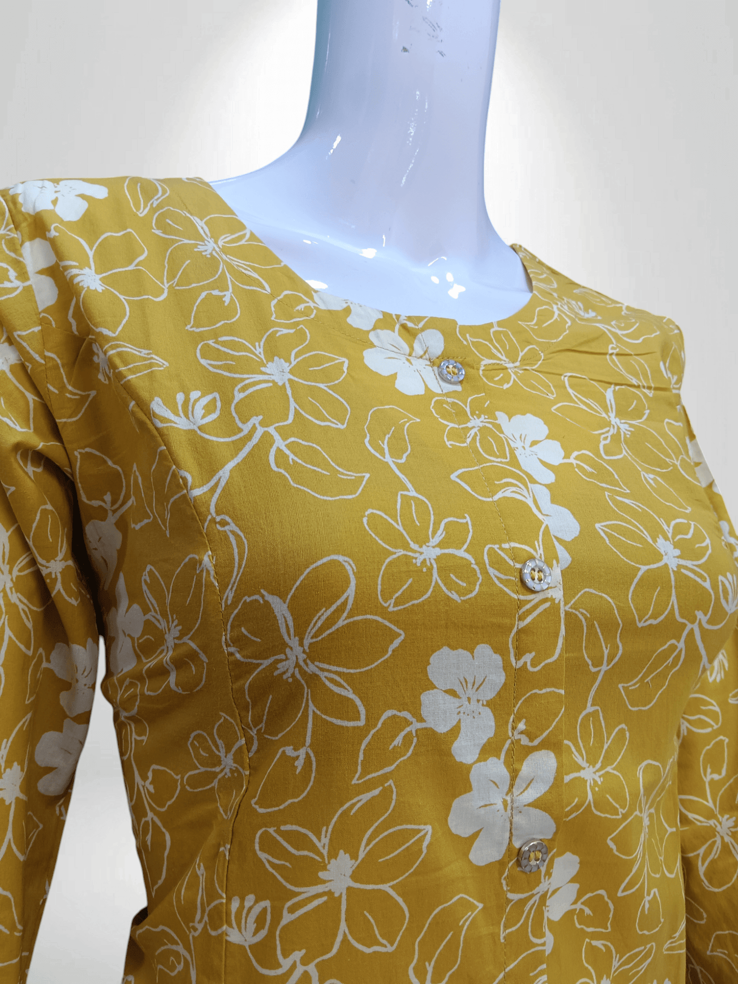 Floral Printed Straight Kurti - Banjari Fashion