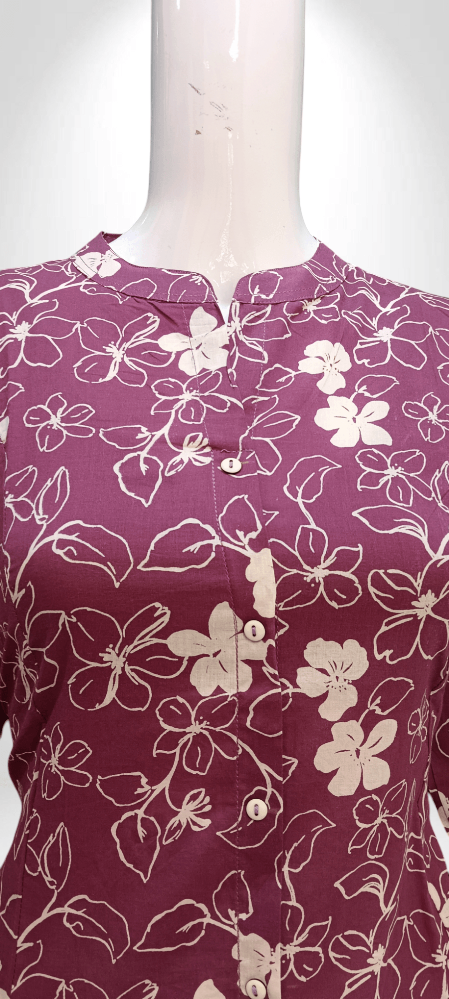 Floral Printed Straight Kurti - Banjari Fashion