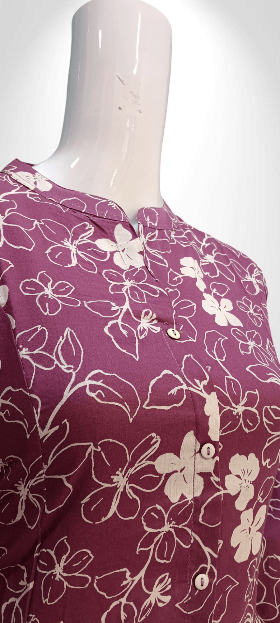 Floral Printed Straight Kurti - Banjari Fashion