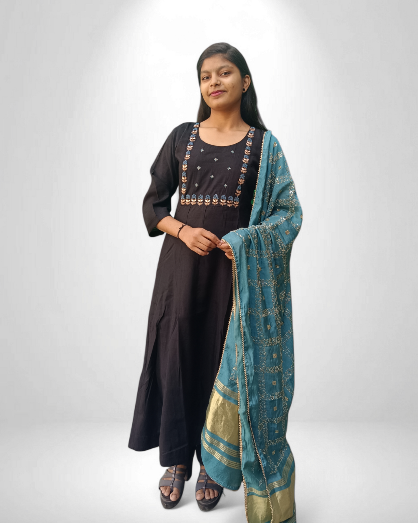 Elegant Kurti pant set with designer dupatta, perfect for festive occasions. Shop now to elevate your wardrobe!