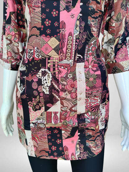 Patchwork Printed short Kurti