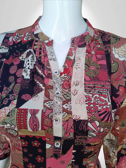 Patchwork Printed short Kurti