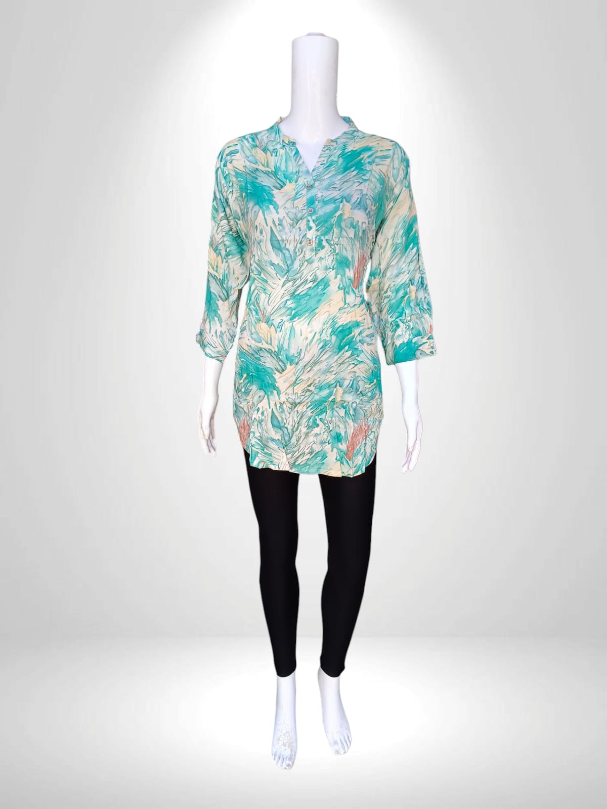 Watercolor Waves Short kurti Top