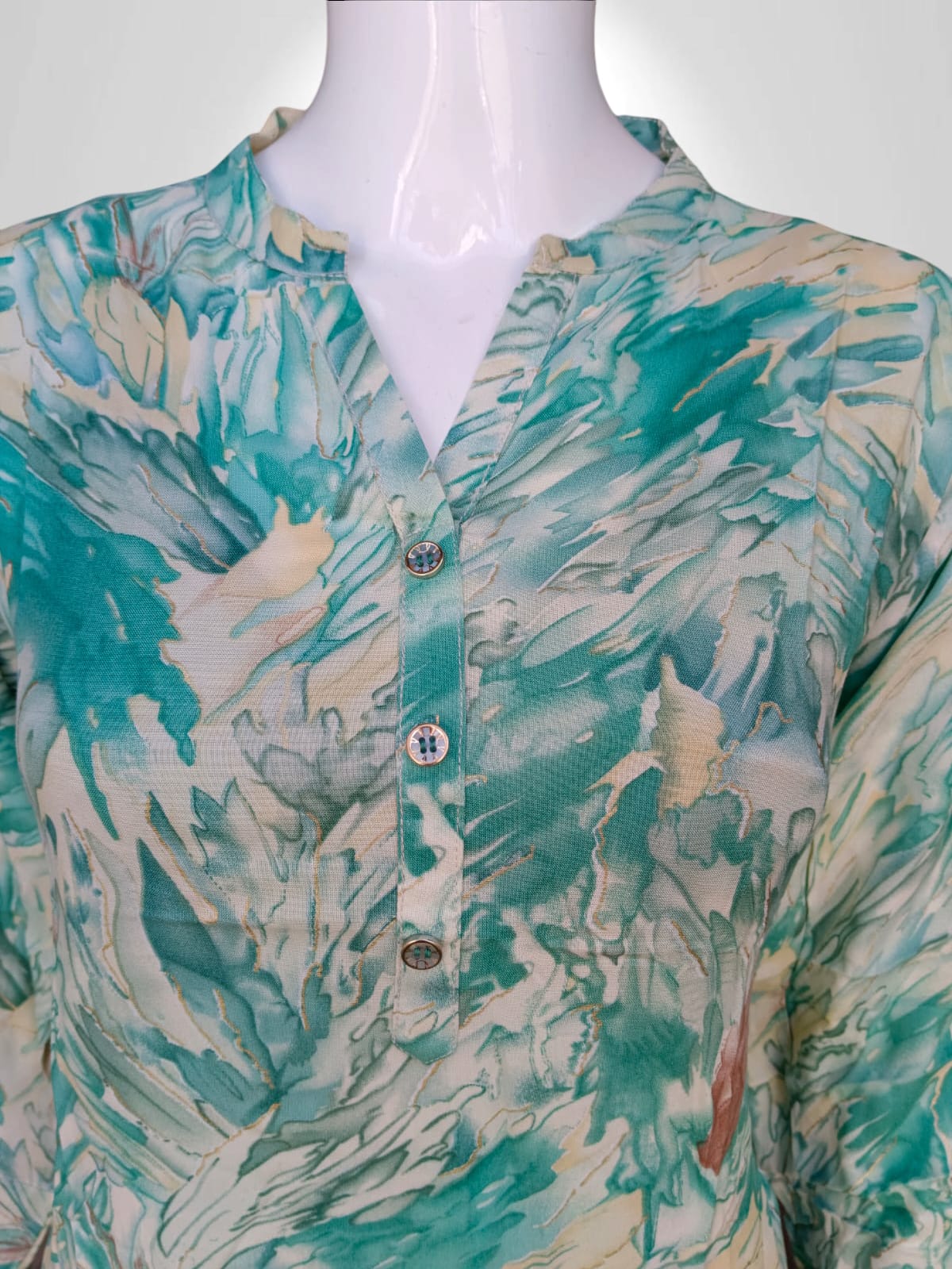 Watercolor Waves Short kurti Top