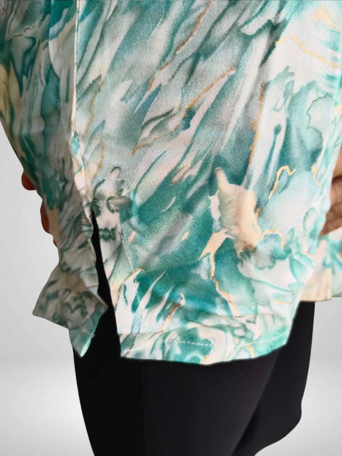 Watercolor Waves Short kurti Top