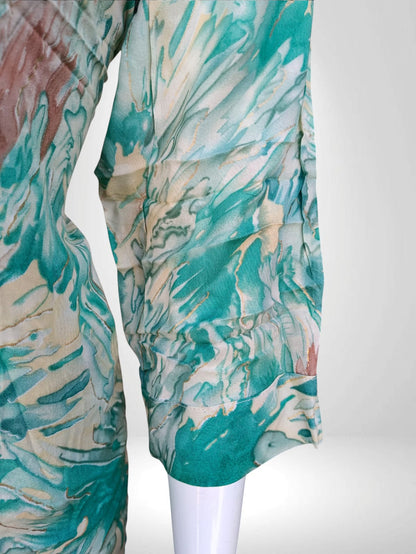 Watercolor Waves Short kurti Top