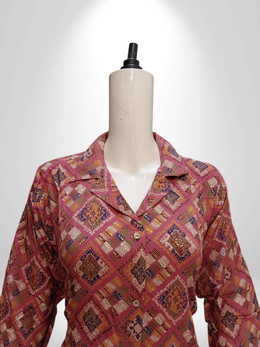 Onion designe button Frock