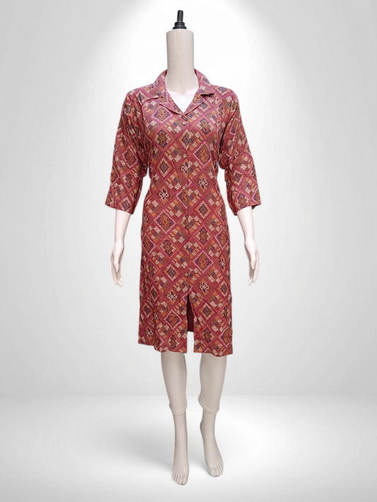 Onion designe button Frock