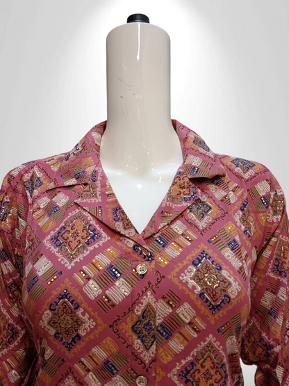 Onion designe button Frock