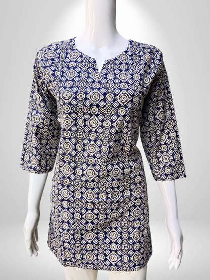 Navy Royale Gilded designer Kurti