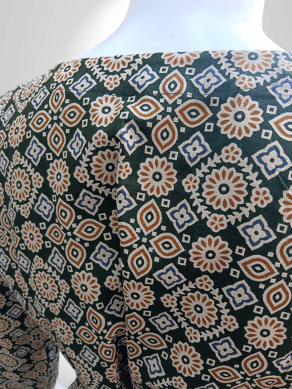 Green Gleam Grace Royale Kurti