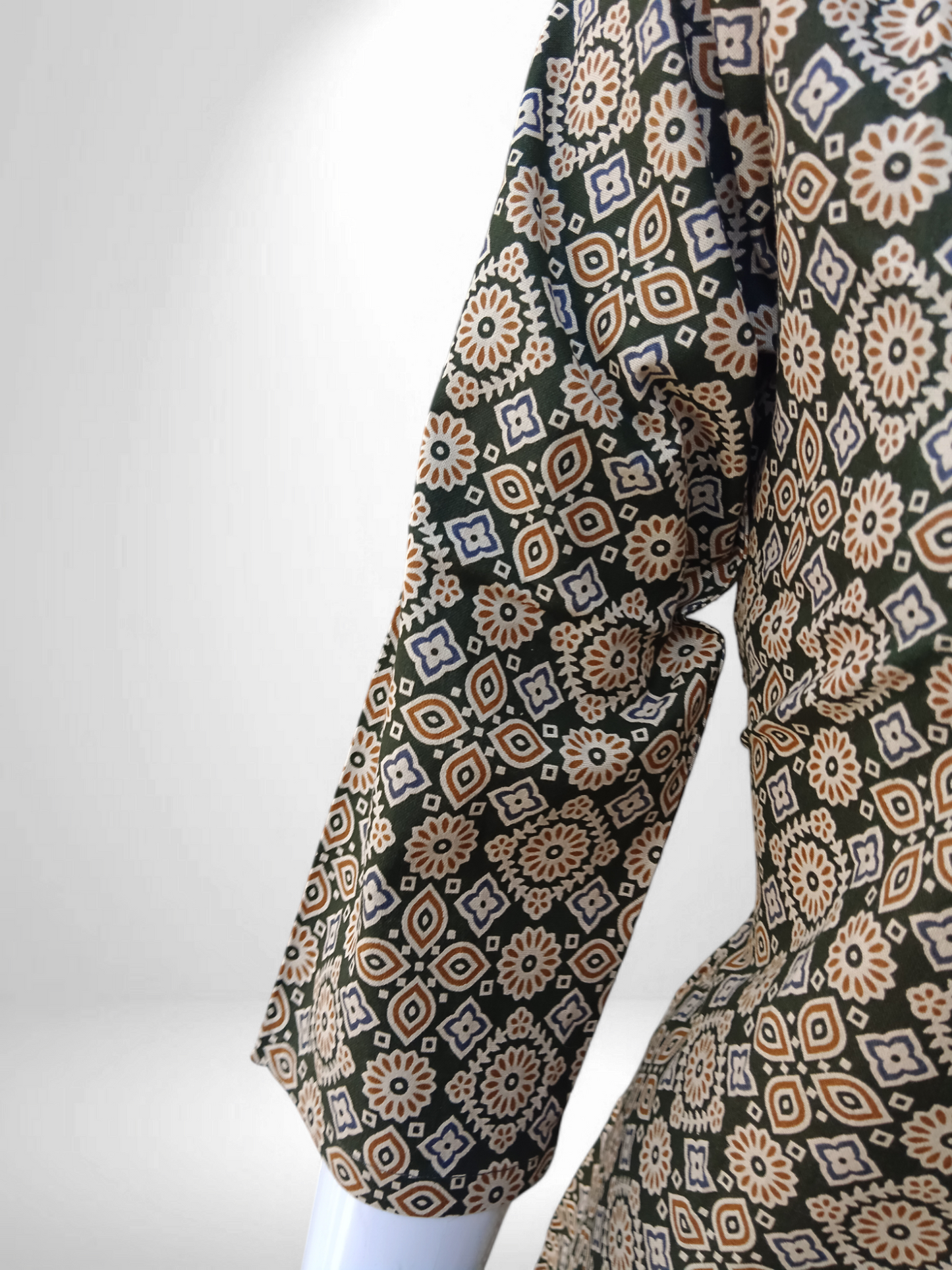 Green Gleam Grace Royale Kurti